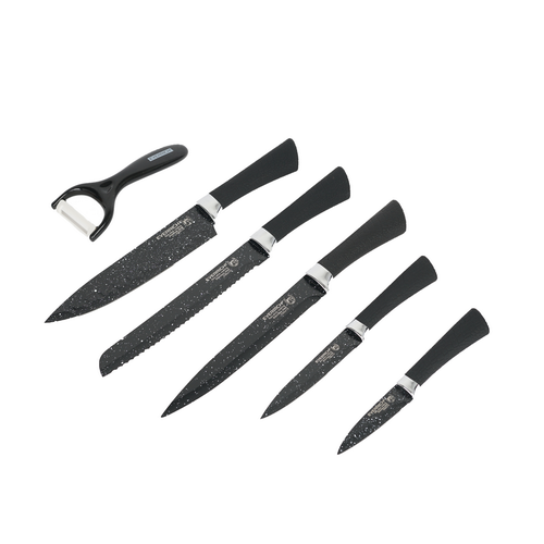 Набор ножей Everich (гладкие) ER-0157 (BL)