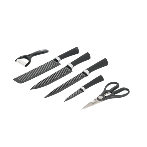 Набор ножей Everich (рифленые) ER-0198 (BL)