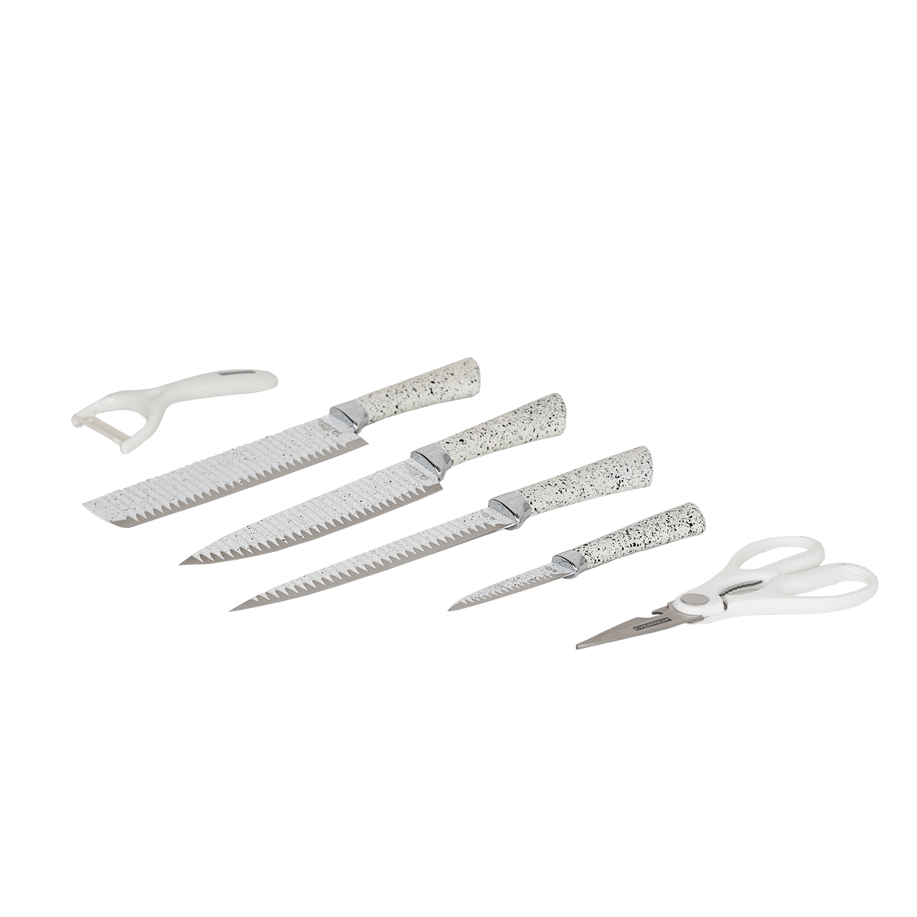 Набор ножей Everich (рифленые) ER-0198А (WH)